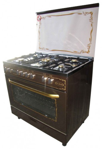 Кухненската Печка Fresh 90x60 NEW JAMBO brown st.st. top снимка, Характеристики