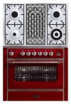 Estufa de la cocina ILVE M-90BD-E3 Red 91.10x85.00x60.00 cm