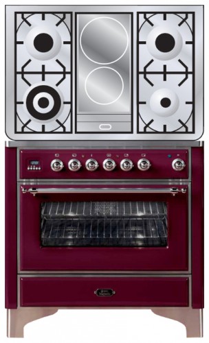 रसोई चूल्हा ILVE M-90ID-E3 Red तस्वीर, विशेषताएँ