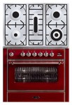 रसोई चूल्हा ILVE M-90PD-MP Red 91.00x85.00x60.00 सेमी