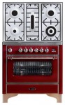 Estufa de la cocina ILVE M-90PD-VG Red 90.00x92.00x60.00 cm