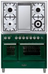 Estufa de la cocina ILVE MTD-100FD-E3 Green 100.00x90.00x70.00 cm