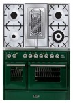 Estufa de la cocina ILVE MTD-100RD-E3 Green 100.00x90.00x70.00 cm