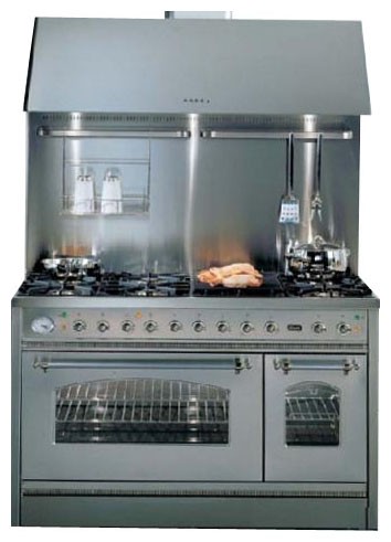 Kitchen Stove ILVE P-1207N-VG Stainless-Steel Photo, Characteristics