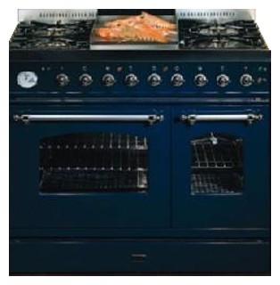 Kitchen Stove ILVE PD-90FN-MP Blue Photo, Characteristics