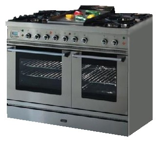 Estufa de la cocina ILVE PDE-90-MP Stainless-Steel Foto, características