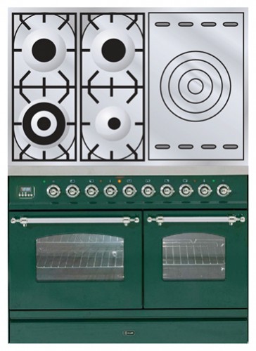 Estufa de la cocina ILVE PDN-100S-VG Green Foto, características