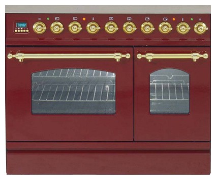 Köök Pliit ILVE PDN-90-MP Red foto, omadused