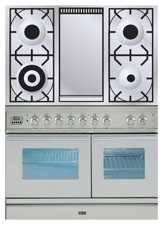 Estufa de la cocina ILVE PDW-100F-VG Stainless-Steel Foto, características