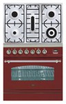 रसोई चूल्हा ILVE PN-80-VG Red 80.00x87.00x60.00 सेमी