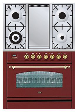 Кухонна плита ILVE PN-90F-MP Red фото, Характеристики