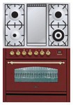 موقد المطبخ ILVE PN-90F-MP Red 90.00x87.00x60.00 سم