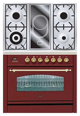 Кухонная плита ILVE PN-90V-MP Red Фото, характеристики