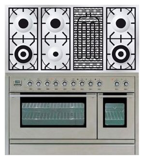 Кухонная плита ILVE PSL-120B-VG Stainless-Steel Фото, характеристики