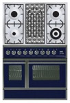 रसोई चूल्हा ILVE QDC-90BW-MP Blue 90.00x87.00x60.00 सेमी