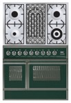 रसोई चूल्हा ILVE QDC-90BW-MP Green 90.00x87.00x60.00 सेमी
