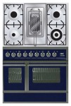 रसोई चूल्हा ILVE QDC-90RW-MP Blue 90.00x87.00x60.00 सेमी
