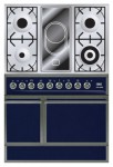 रसोई चूल्हा ILVE QDC-90V-MP Blue 90.00x87.00x60.00 सेमी
