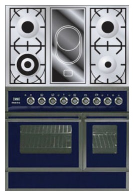 Estufa de la cocina ILVE QDC-90VW-MP Blue Foto, características