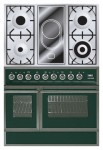 Kitchen Stove ILVE QDC-90VW-MP Green 90.00x87.00x60.00 cm