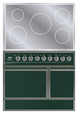 Estufa de la cocina ILVE QDCI-90-MP Green Foto, características