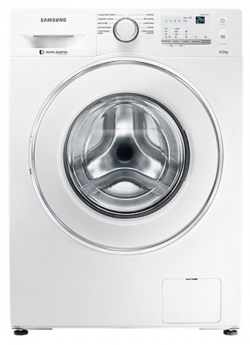 वॉशिंग मशीन Samsung WW60J3247JW तस्वीर, विशेषताएँ