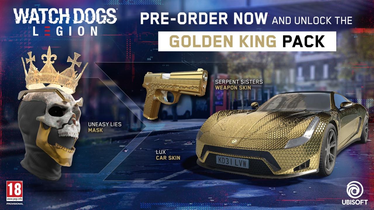 Watch Dogs: Legion - Golden King Pack DLC EU Xbox Series X|S CD Key, 1.36$