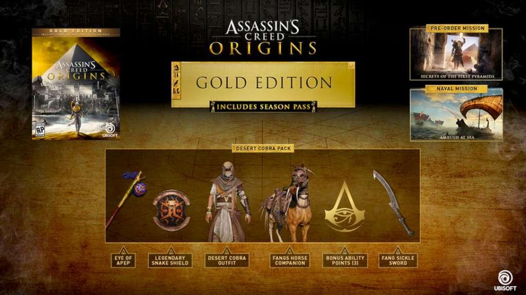 Assassin's Creed: Origins Gold Edition PlayStation 4 Account, 5.55$