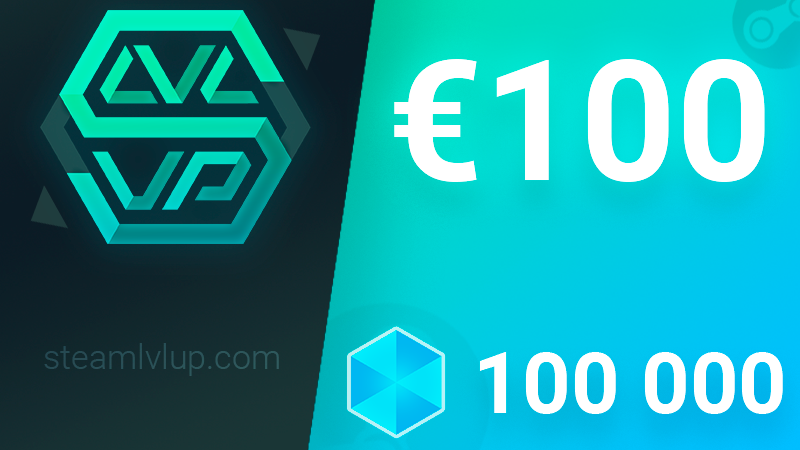 SteamlvlUP €100 Gift Code, 97.8$