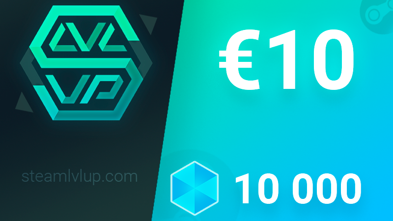 SteamlvlUP €10 Gift Code, 10.54$