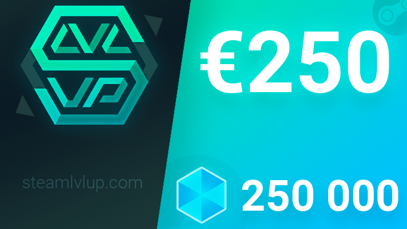 SteamlvlUP €250 Gift Code, 244.24$
