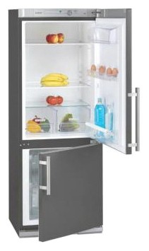 Refrigerator Bomann KG210 inox larawan, katangian