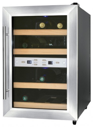 Refrigerator Caso WineDuett 12 larawan, katangian