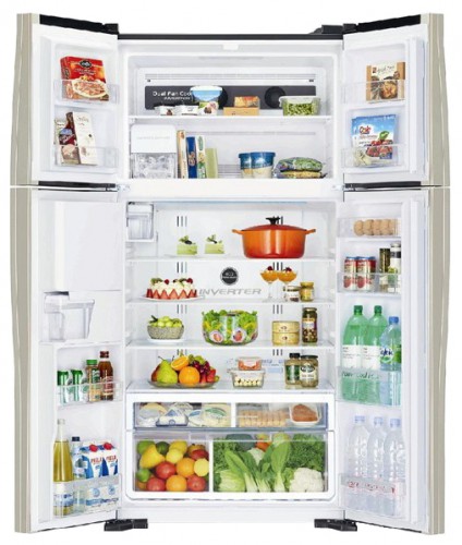 Kühlschrank Hitachi R-W722PU1GBW Foto, Charakteristik