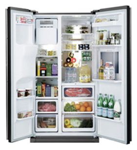 Buzdolabı Samsung RS-21 HKLFB fotoğraf, özellikleri