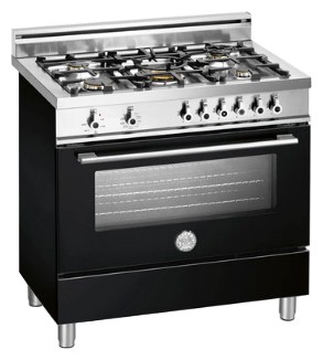 Кухонная плита BERTAZZONI X90 5 MFE NE Фото, характеристики