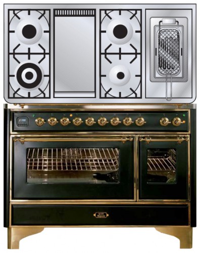 厨房炉灶 ILVE M-120FRD-E3 Matt 照片, 特点