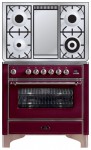 Kitchen Stove ILVE M-90FD-E3 Red 91.10x90.00x70.00 cm