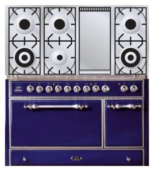 Estufa de la cocina ILVE MC-120FD-MP Blue Foto, características