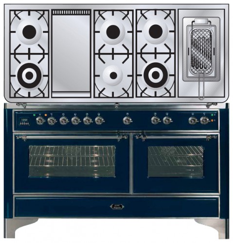 厨房炉灶 ILVE MC-150FRD-E3 Blue 照片, 特点