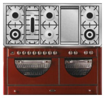 厨房炉灶 ILVE MCA-150FD-MP Red 照片, 特点