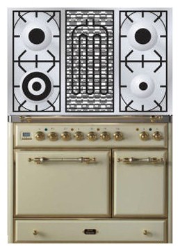 रसोई चूल्हा ILVE MCD-100BD-VG Antique white तस्वीर, विशेषताएँ