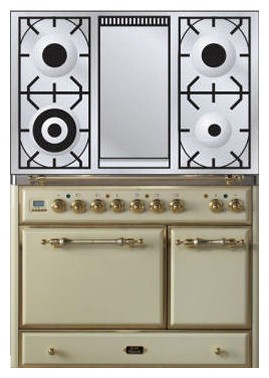 موقد المطبخ ILVE MCD-100FD-VG Antique white صورة فوتوغرافية, مميزات