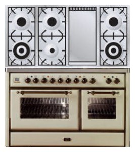 Estufa de la cocina ILVE MS-120FD-MP Antique white Foto, características