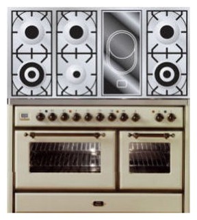 厨房炉灶 ILVE MS-120VD-E3 Antique white 照片, 特点