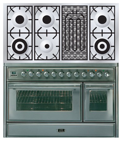 Estufa de la cocina ILVE MT-120BD-MP Stainless-Steel Foto, características