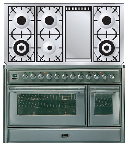 Кухонная плита ILVE MT-120FD-E3 Stainless-Steel Фото, характеристики