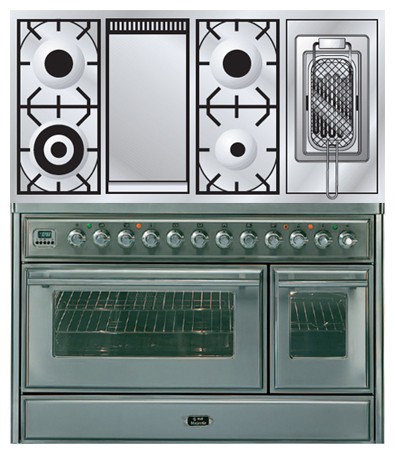 اجاق آشپزخانه ILVE MT-120FRD-E3 Stainless-Steel عکس, مشخصات