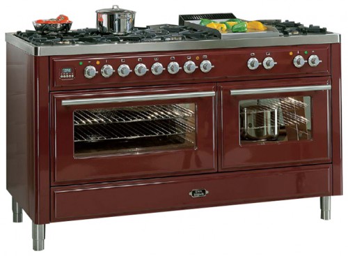 厨房炉灶 ILVE MT-150B-VG Red 照片, 特点
