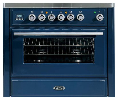 Kitchen Stove ILVE MT-90B-MP Blue Photo, Characteristics